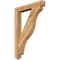 Ekena Millwork Funston Arts & Crafts Rough Sawn Bracket, Western Red Cedar, 4"W x 30"D x 42"H BKT04X30X42FST03RWR - alternate 1